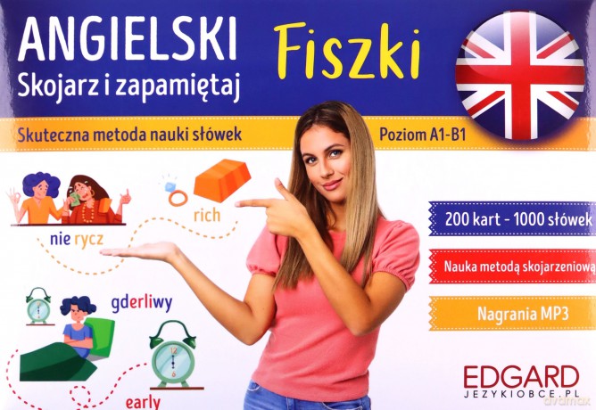 Angielski. Skojarz i zapamiętaj. Fiszki - Joanna Brodziak [KSIĄŻKA]