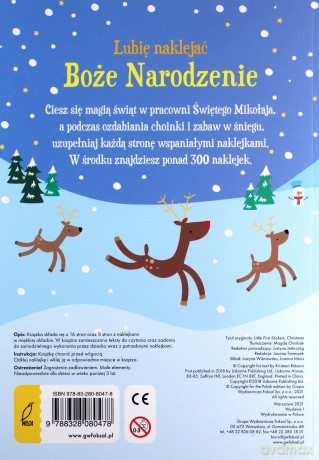 Boże Narodzenie. Lubię naklejać - Kirsteen Robson [KSIĄŻKA]