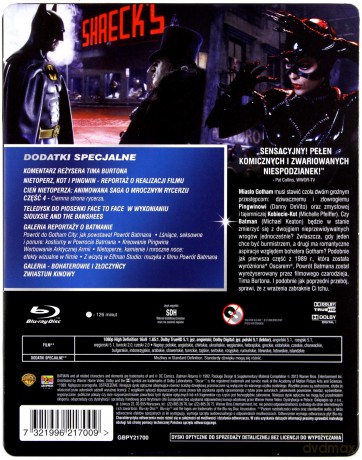 Powrót Batmana (steelbook) [Blu-Ray]