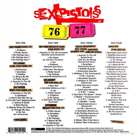 Sex Pistols: 76-77 [4CD]