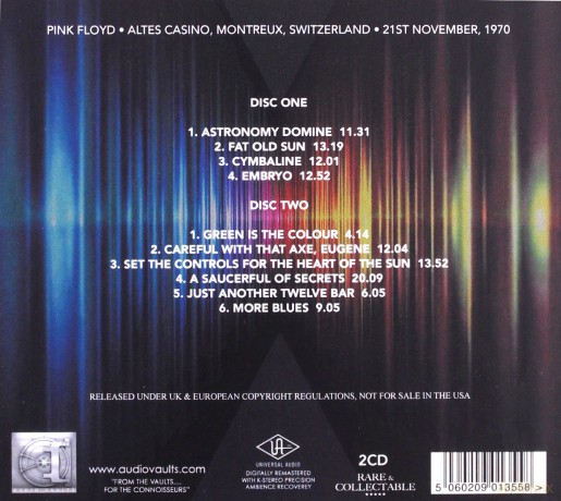 Pink Floyd: Altes Casino. Montreux. Switzerland [2CD]