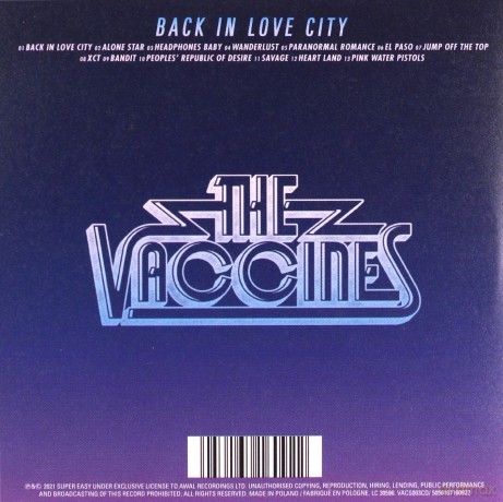 The Vaccines: Back In Love City [CD]