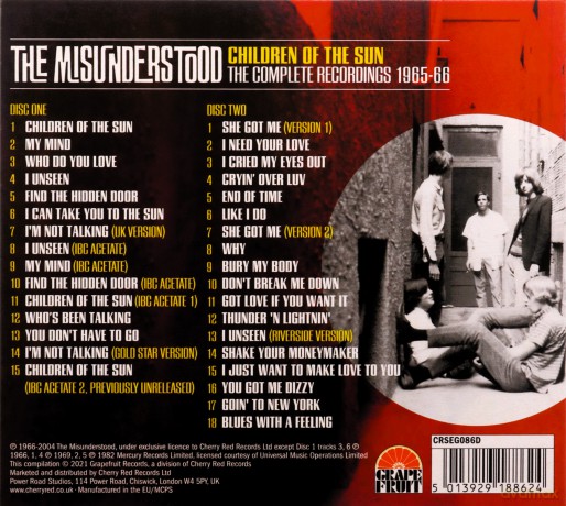 Misunderstood: Children Of The Sun: The Complete Recordings 196566 (2Cd/digipack) [2CD]
