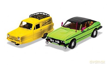 Only Fools And Horses: Del Boys Reliant Regal And Ford Capri Mkii Die Cast Set 1:36 Scale