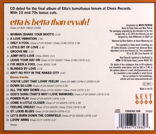 Etta James: Is Betta Than Evvah! [CD]