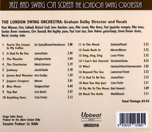 London Swing Orchestra: Jazz And Swing On Screen [CD]