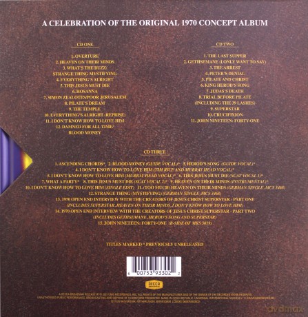 Jesus Christ Superstar soundtrack (Andrew Lloyd Webber) (50th Anniversary Edition) [3CD]