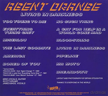 Agent Orange: Living In Darkness [CD]
