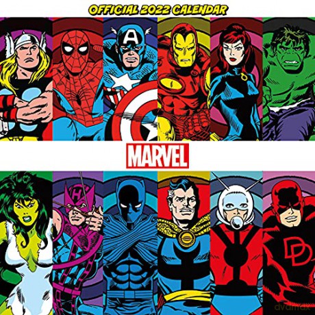 Marvel: Marvel Retro (Comic Book) 3D Cover 2022 Official Calendar [KALENDARZ]