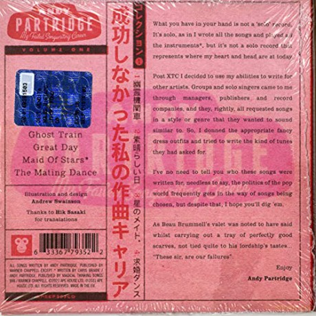 Andy Partridge: My Failed Songwriting Career - Volume 1 Ep [CD]