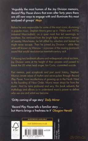 Joy Division: Record Play Pause: Confessions Of A Post-Punk Percussionist: The Joy Division Years: Volume I [KSIĄŻKA]