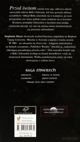 Przed Świtem Wyd.II (twarda) - Stephenie Meyer [KSIĄŻKA]