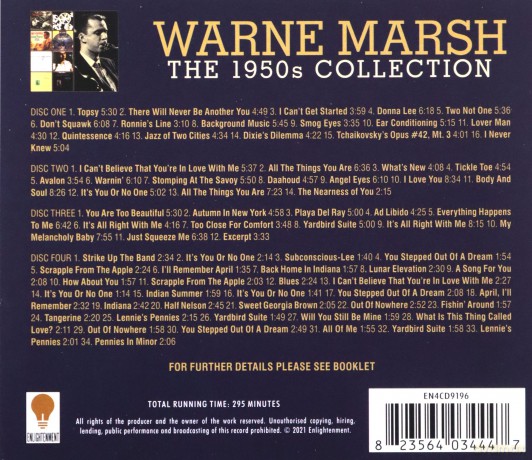 Warne Marsh: The 1950s Collection [4CD]
