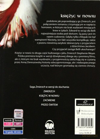 Księżyc W Nowiu - Stephenie Meyer (digipack) [AUDIOBOOK] [CD-MP3]