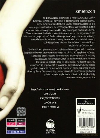 Zmierzch - Stephenie Meyer (digipack) [AUDIOBOOK] [CD-MP3]