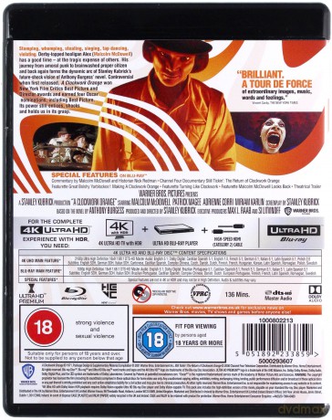 Mechaniczna pomarańcza (1971) [Blu-Ray 4K]+[Blu-Ray]
