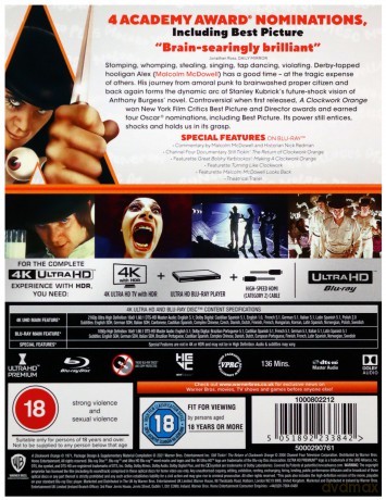Mechaniczna pomarańcza (steelbook) [Blu-Ray 4K]+[Blu-Ray]