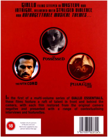 Giallo Essentials (Red) [3xBlu-Ray]