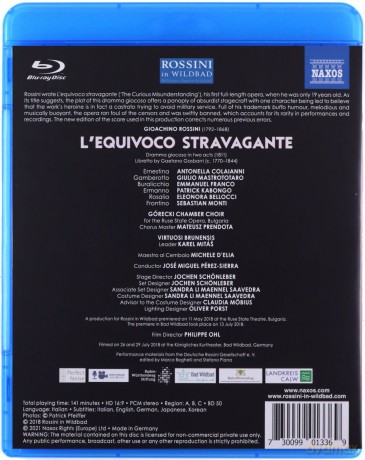 Gioachino Rossini: L'Equivoco Stravagante [Blu-Ray]