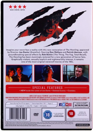 Howling (40th Anniversary Restoration) (Skowyt) [DVD]