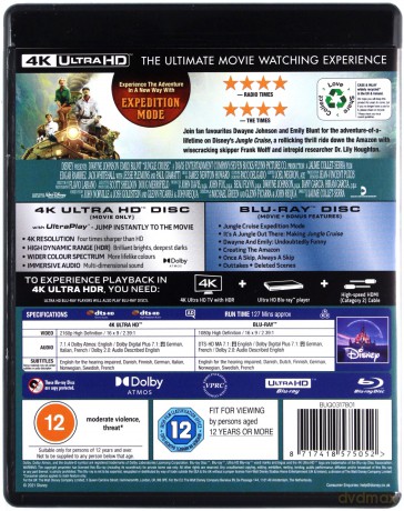 Jungle Cruise (Wyprawa do dżungli) [Blu-Ray 4K]+[Blu-Ray]