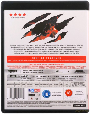 The Howling (Skowyt) [Blu-Ray 4K]+[Blu-Ray]