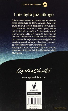 Kolekcja Agathy Christie:  Nie Było Już Nikogo (broszurowa) - Agata Christie [KSIĄŻKA]