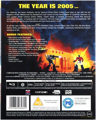 Transformers: The Movie [Blu-Ray]