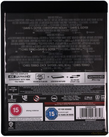 Zack Snyder's Justice League Trilogy: Człowiek ze stali / Batman v Superman / Liga Sprawiedliwości Zacka Snydera [4xBlu-Ray 4K]