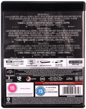 Zack Snyder's Justice League Trilogy: Człowiek ze stali / Batman v Superman / Liga Sprawiedliwości Zacka Snydera [4xBlu-Ray 4K]