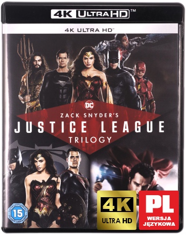 Zack Snyder's Justice League Trilogy: Człowiek ze stali / Batman v Superman / Liga Sprawiedliwości Zacka Snydera [4xBlu-Ray 4K]