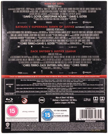 Zack Snyder's Justice League Trilogy [3xBlu-Ray]