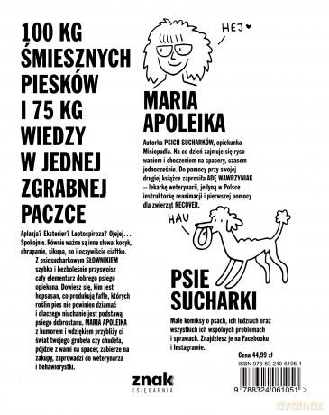 Psie sucharki 2. Wszystkie słowa, które musisz znać, żeby obsłużyć swojego psa - Maria Apoleika [KSIĄŻKA]