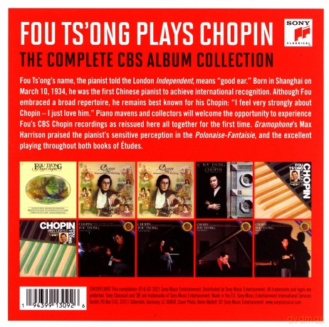 Fou Ts'ong: Fou Ts'ong Plays Chopin - The Complete CBS Album Collection [10CD]