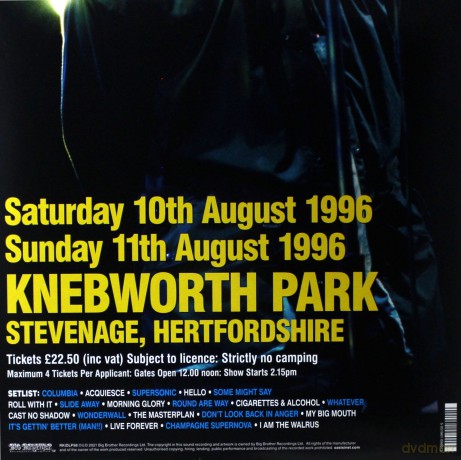 Oasis: Oasis Knebworth 1996 [3xWinyl]