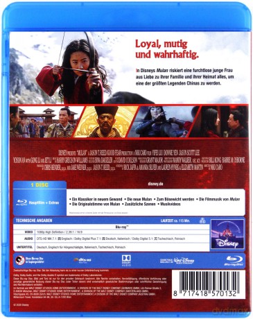 Mulan (Disney) [Blu-Ray]