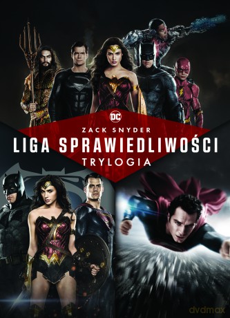 Liga Sprawiedliwości Zacka Snyder'a Trylogia (Liga Sprawiedliwości Zacka Snydera, Batman V Superman: Świt Sprawiedliwości, Człowiek Ze Stali) [BOX] [4DVD]