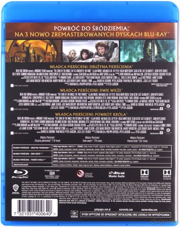 Władca Pierścieni: Zremasterowana Trylogia Wersja Kinowa [3xBlu-Ray]