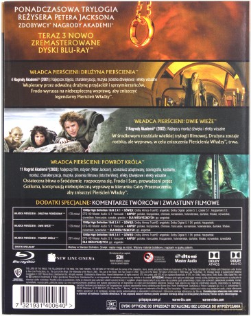 Władca Pierścieni: Zremasterowana Trylogia Wersja Kinowa [3xBlu-Ray]