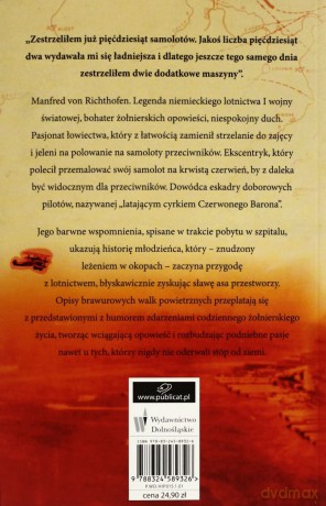 Wspomnienia Czerwonego Barona - Manfred Von Richthofen [KSIĄŻKA]