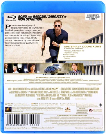 007 James Bond Daniel Craig Kolekcja: Casino Royale / Quantum of Solace / Skyfall  / Spectre Pakiet [4xBlu-Ray]