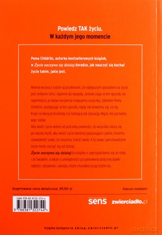 Życie zaczyna się dzisiaj - Pema Chodron [KSIĄŻKA]