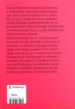 Zmartwychwstanie Wcielonego Boga - Richard Swinburne [KSIĄŻKA]