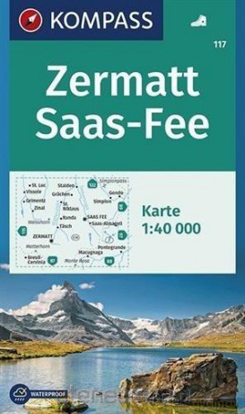 Zermatt Saas-Fee 1:40 000 Kompass [KSIĄŻKA]
