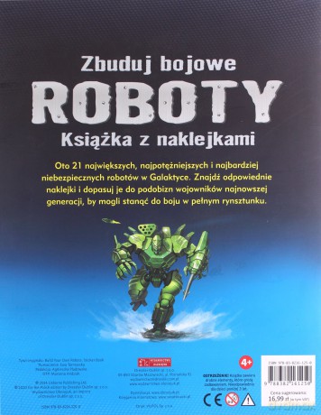 Zbuduj bojowe roboty. Książka z naklejkami - Simon Tudhope [KSIĄŻKA]