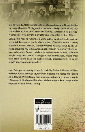 Lista Goringa - William Hastings Burke [KSIĄŻKA]