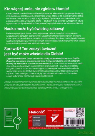 Zajęcia rewalidacyjne. Zeszyt ćwiczenie Szkoła podstawowa 4-6 cz.2 - Jolanta Pańczyk [KSIĄŻKA]