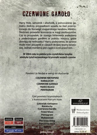 Czerwone Gardło (twarda) - Jo Nesbo (digipack) [AUDIOBOOK] [CD-MP3]