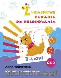 Zadania Żyrafki. Zadania do kolorowania - Anna Wiśniewska, Joanna Myjak [KSIĄŻKA]