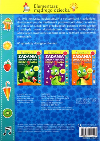 Zadania smoka Frania. Zeszyt 4 latka [KSIĄŻKA]